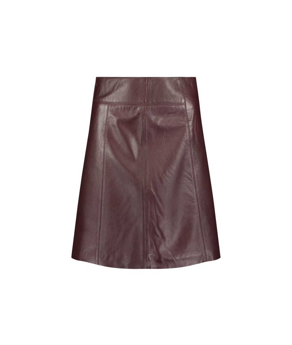 Faux leather on sale mini skirt burgundy