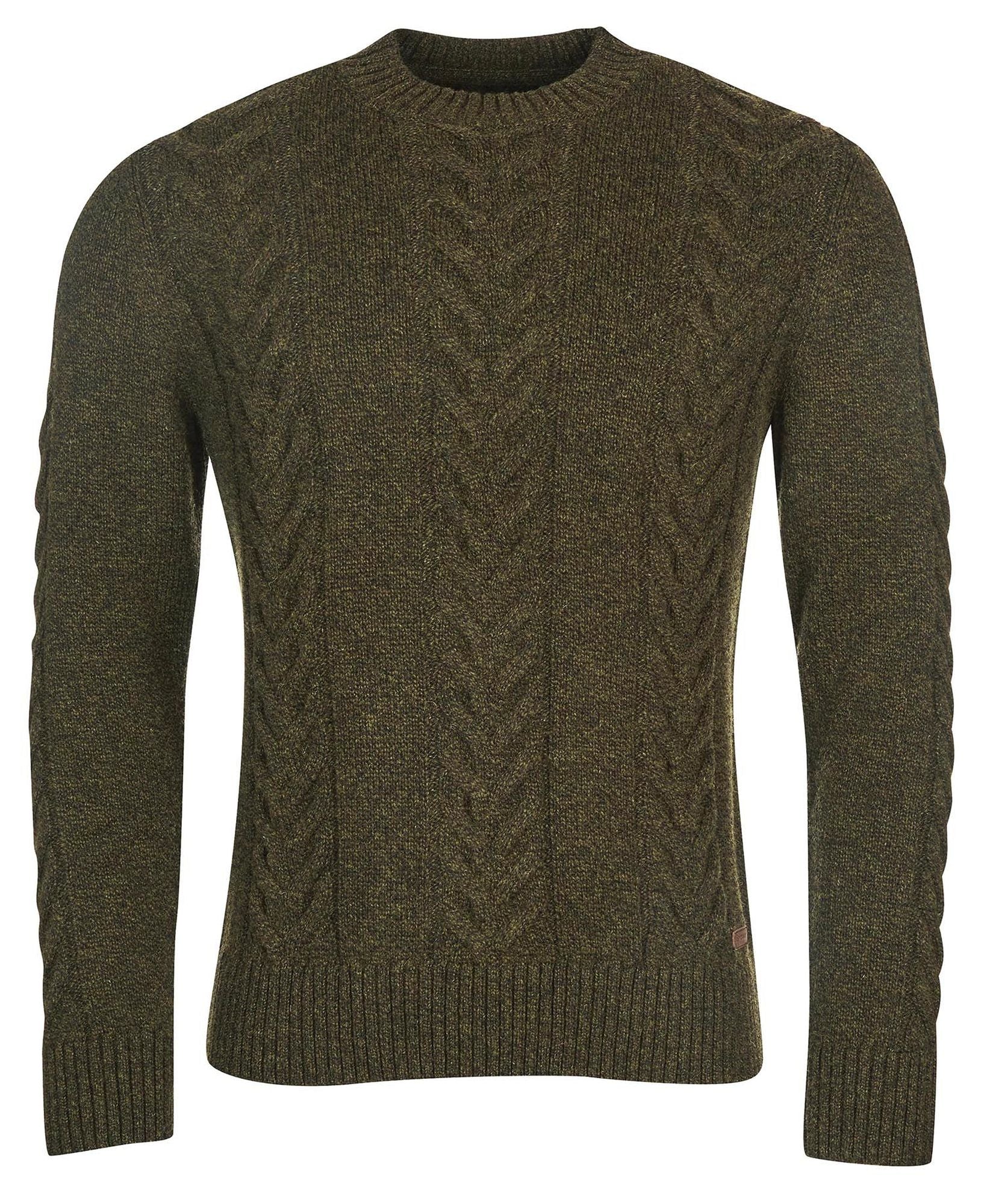 Olive cable clearance knit sweater