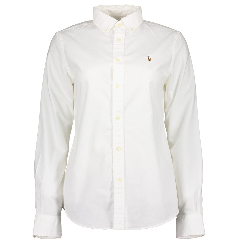 ralph lauren oxford shirt slim fit white